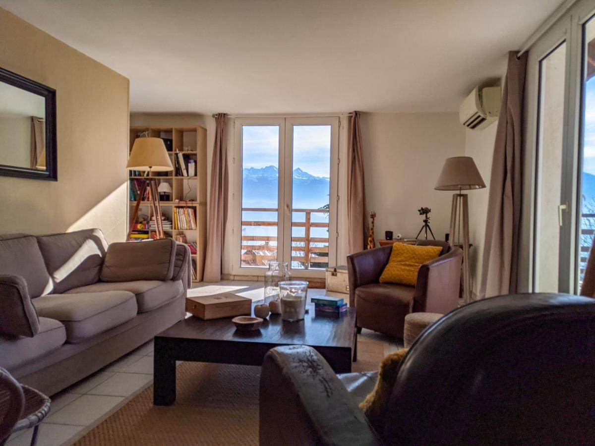 Maison Familiale En Montagne Avec Vue Merveilleuse Sur Le Massif De Belledonne Saint-Bernard  エクステリア 写真