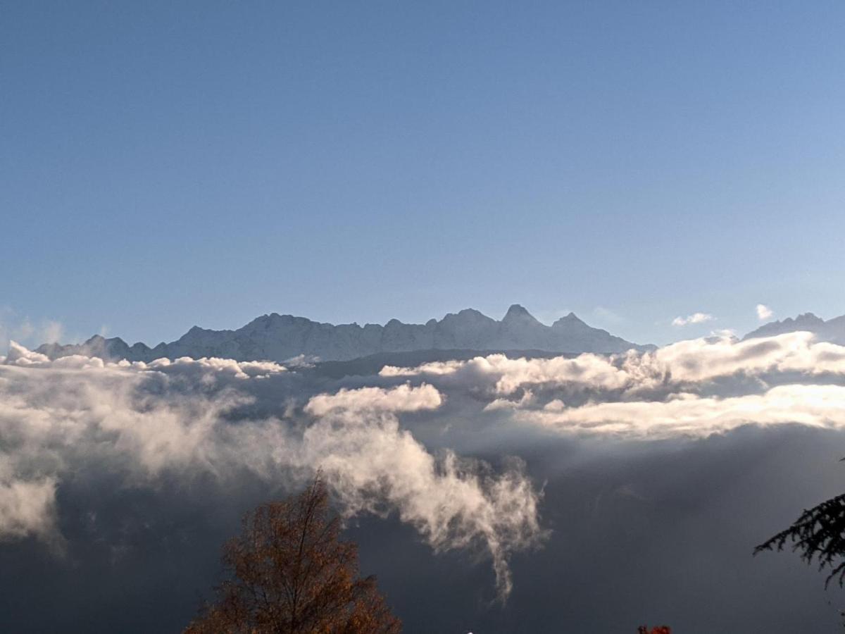 Maison Familiale En Montagne Avec Vue Merveilleuse Sur Le Massif De Belledonne Saint-Bernard  エクステリア 写真